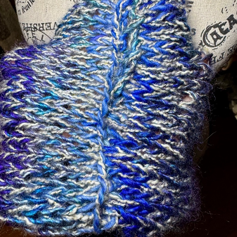 Hand Crafted Multicolor Knit Cowl - Picture 12 of 13